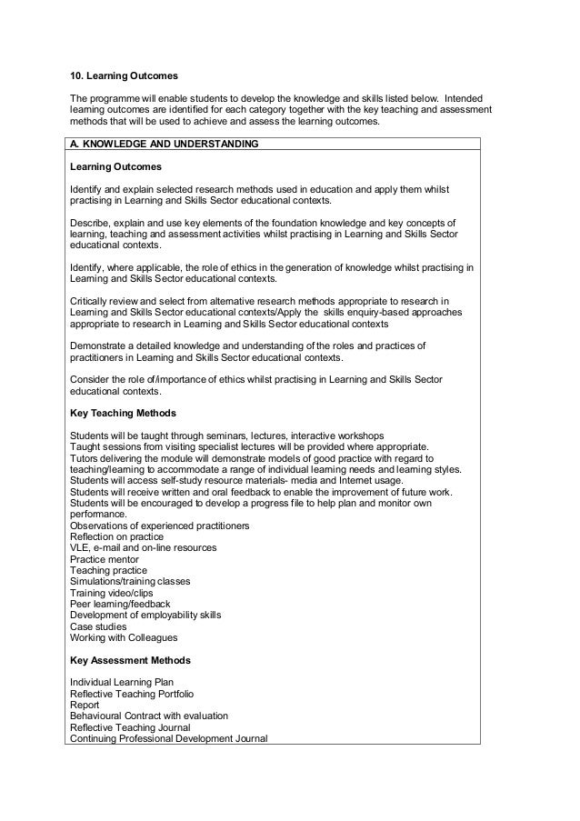 Planning and Enabling Learning in the Lifelong Learning Sector (Further Education and Skills)